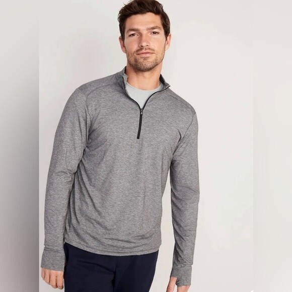 Old Navy Active breathable heather gray athletic pullover size medium NWT - Picture 1 of 9